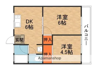グリーンハイツ?番館【2階】の間取り