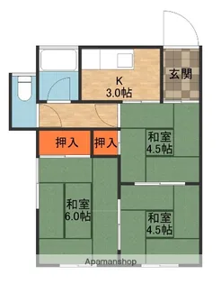 山城荘【2階】の間取り