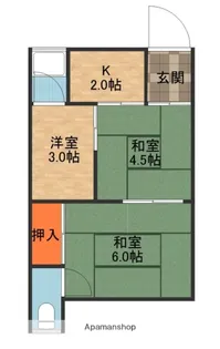 山城荘【1階】の間取り