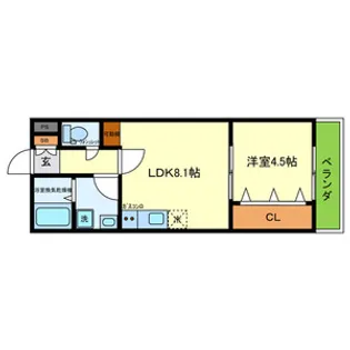 グリーンティエラ枚方【3階】の間取り