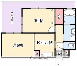 2Kの間取り画像