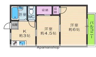 グレイスハイツ【2階】の間取り