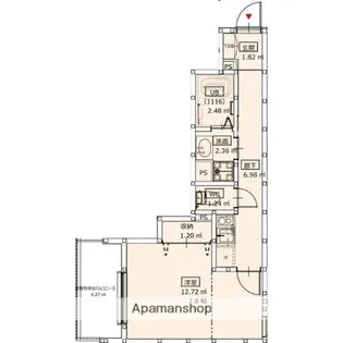 Alivio古川橋【1階】の間取り