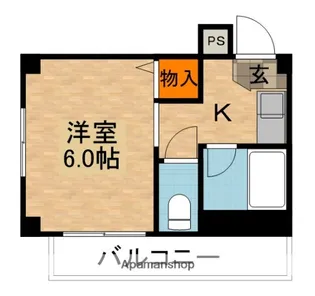ミネルバ梅園【4階】の間取り