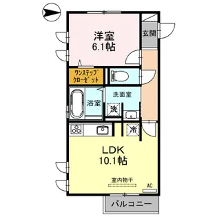 GRAND ONZE 西三荘【2階】の間取り