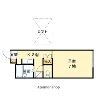 ソレイユ常盤【2階】の間取り