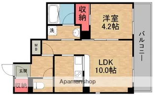 LIEN私部【3階】の間取り