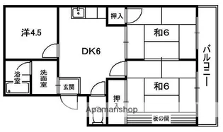 コーポ忠栄【4階】の間取り