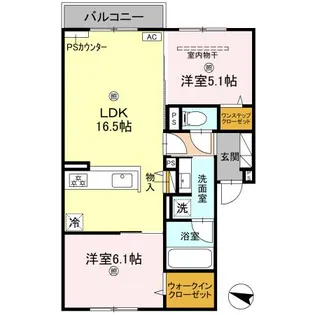 Felice KOZU【2階】の間取り