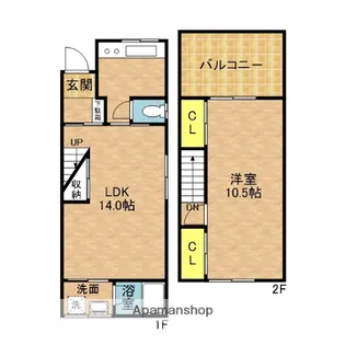 大阪府寝屋川市寿町【一戸建】の間取り