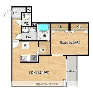 シエーナ楠葉ジェミオス【2階】の間取り