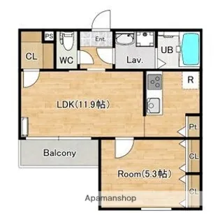 シエーナ楠葉ジェミオス【2階】の間取り