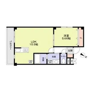 ENDLESSLY 北中振【106号室】の間取り