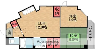 レジデンス淀【4階】の間取り