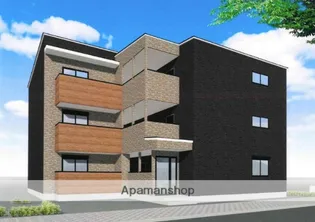 牧野阪3丁目建築中アパートの画像