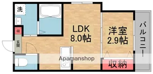 リアコート枚方御殿山SOUTH【2階】の間取り
