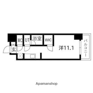 ウエリスアーバン守口【8階】の間取り