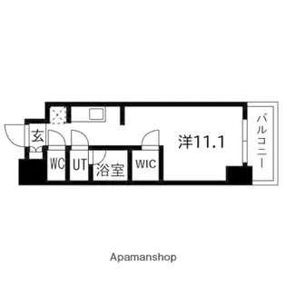 ウエリスアーバン守口【8階】の間取り