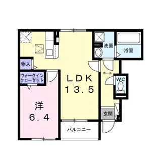 カーサ セレーノ【1階】の間取り
