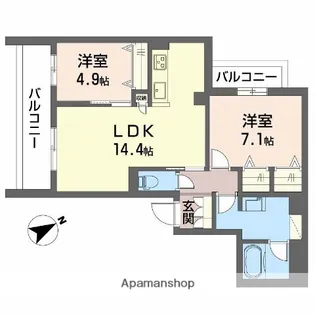 シャーメゾン スターセント【3階】の間取り