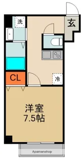アヴェーレ早苗【4階】の間取り