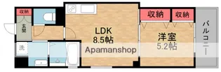 クリエオーレ私市【1階】の間取り