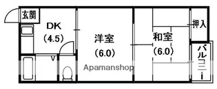 秀和第1ハイツ【3階】の間取り