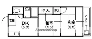 マインドハイツ平尾【1階】の間取り