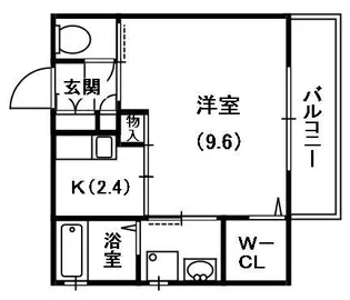 クレメンテカミダB【1階】の間取り