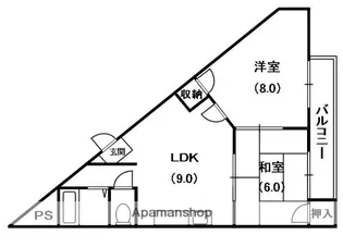 桜園ロイヤルライフ【4階】の間取り