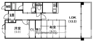 プレジール【2階】の間取り