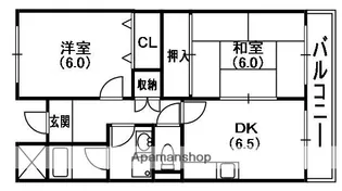 ビーハイヴ【3階】の間取り