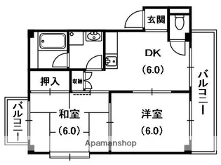 奈良本マンション【3階】の間取り