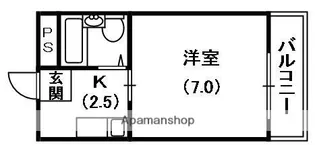 コーポみなみの【3階】の間取り