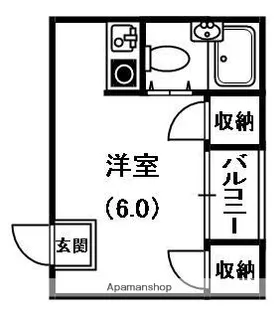 ウイング岸田【2階】の間取り