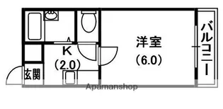 メゾンかなめ【4階】の間取り