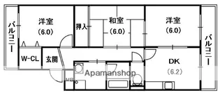 マーブルコート【3階】の間取り