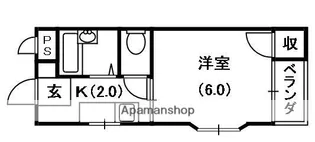 ロイヤルライフ八坂【5階】の間取り