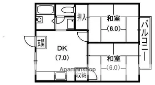 第2晴天ハイツ【2階】の間取り