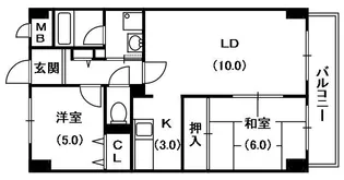 ラフィーネ香里園【3階】の間取り