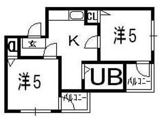 ミングル星ヶ丘二番館【4階】の間取り