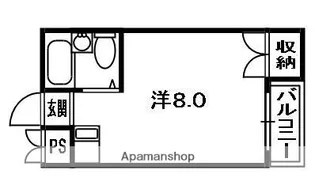 マンション渚【1階】の間取り