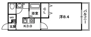 アムールGフォレスト【1階】の間取り