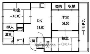 ヴァンベール91【2階】の間取り