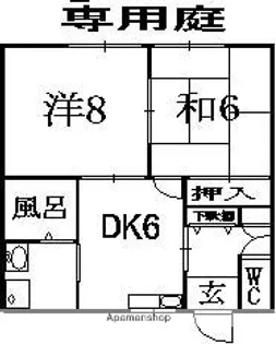 サニーハイツ【1階】の間取り