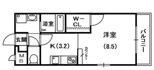アンプルール フラーリッシュ【2階】の間取り
