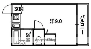 シャンテー三矢Ⅱ【3階】の間取り