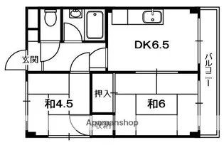 宮之阪ビル【4階】の間取り