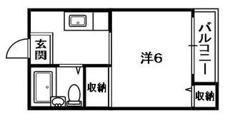 山戸ハイツ【2階】の間取り
