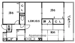 パークサイドスクエア【2階】の間取り